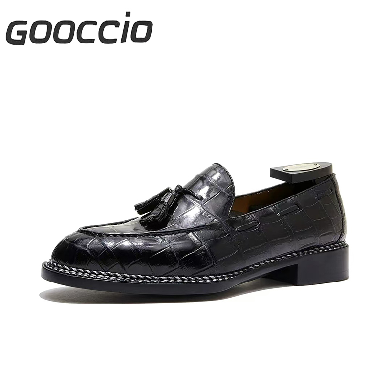 MY187 Crocodile Leather Dress Shoes/Loafer Shoes For Men GOOCCIO   