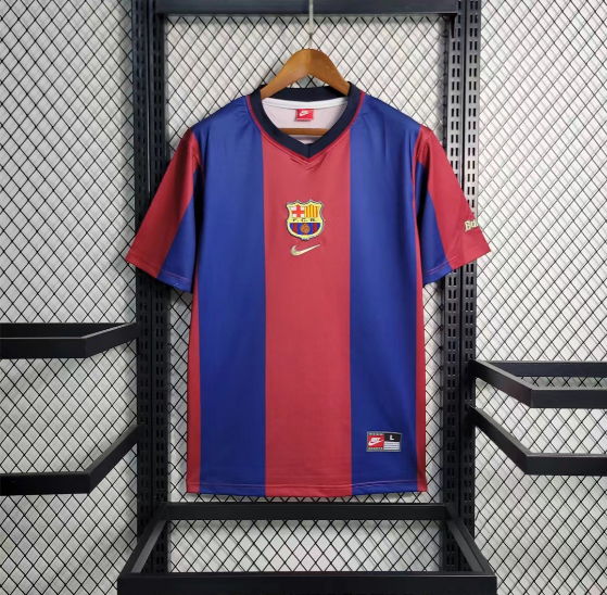 Retro Barcelona 98/99 Away Football Shirt Thai Quality