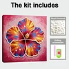 Kits d&rsquo;art en perles en diamants en fleurs en floraison pour adultes avec cadre