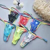 Colorful Edge Sexy Low Rise Transparent Pouch Men's Briefs