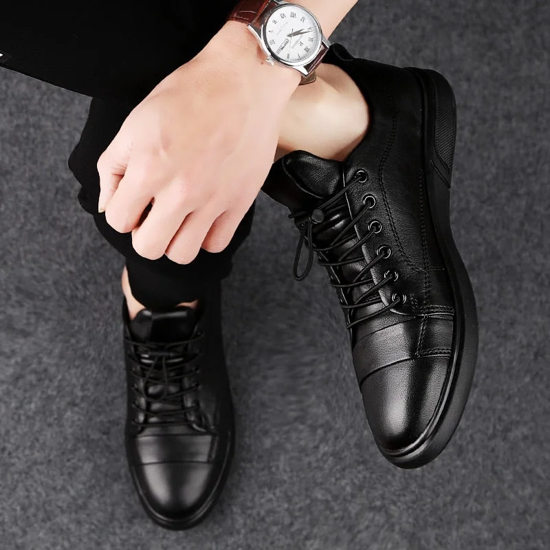 Man Flat Classic Men Dress Shoes outdoor lace up genuine Leather Wing tip Carved Italian Formal Oxfords shoes size 38-47 n1