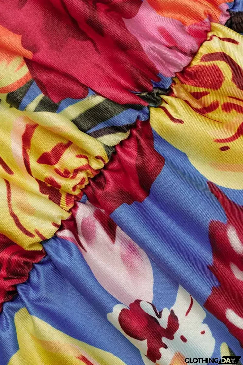 Green Fashion Street Print Patchwork Halter Sleeveless Two Pieces