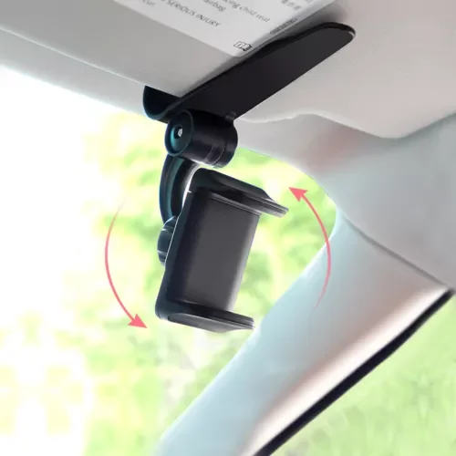 Dronehint 360?? Rotatable Car Parts Sun Visor Phone Holder Clip Mount Car Accessories Black (For: Acura) Parts