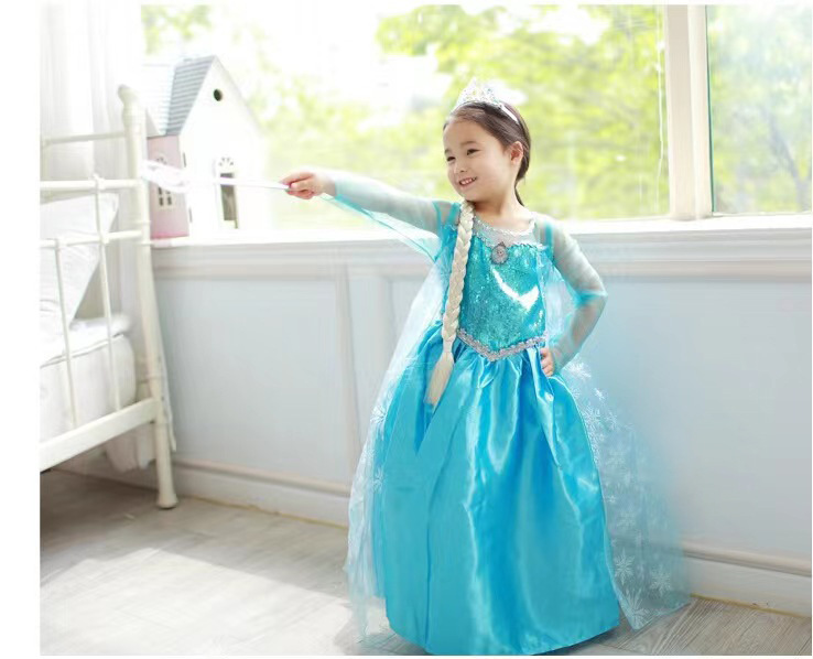 Frozen Fantasy 2023: Elsa Princess Summer Dress - Girls' Enchanted Gown
