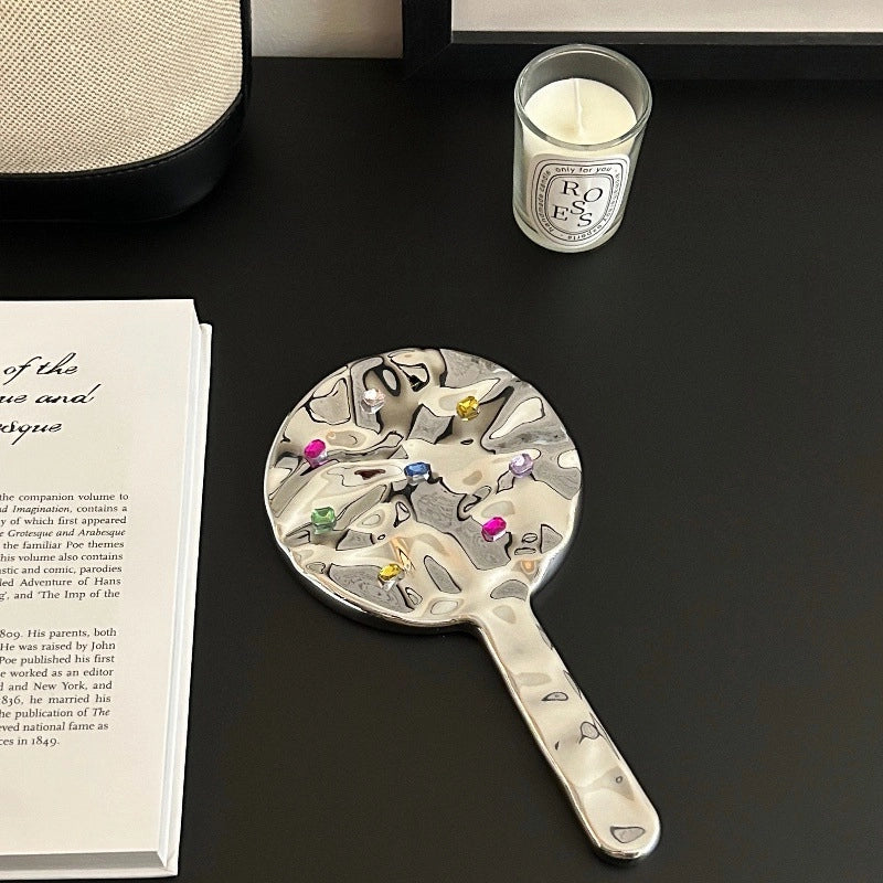 Cute Solid Color PS PVC Mirror