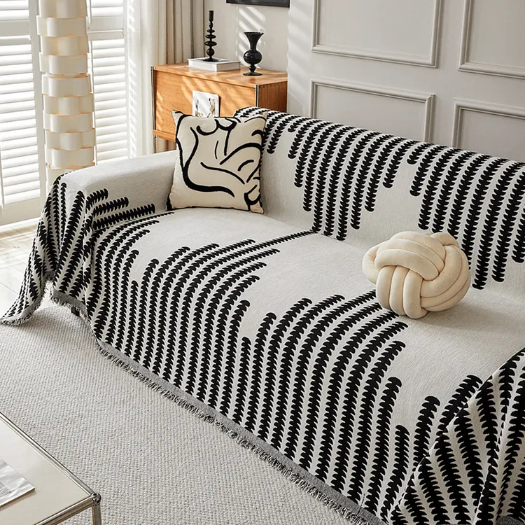 Boho Elegance Chenille Sofa Cover 
