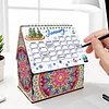 DIY Diamond Painting Special Shape Desktop Cabin Calendar Organizer Box Kit(Mandala)