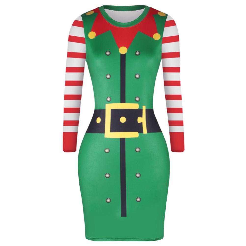 Women's Elf Santa Christmas Dress