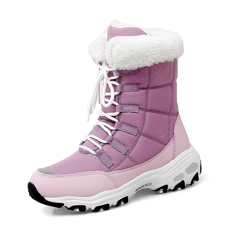 Women's Boots Winter Warmth Lace-up Utdoor Snow Boots