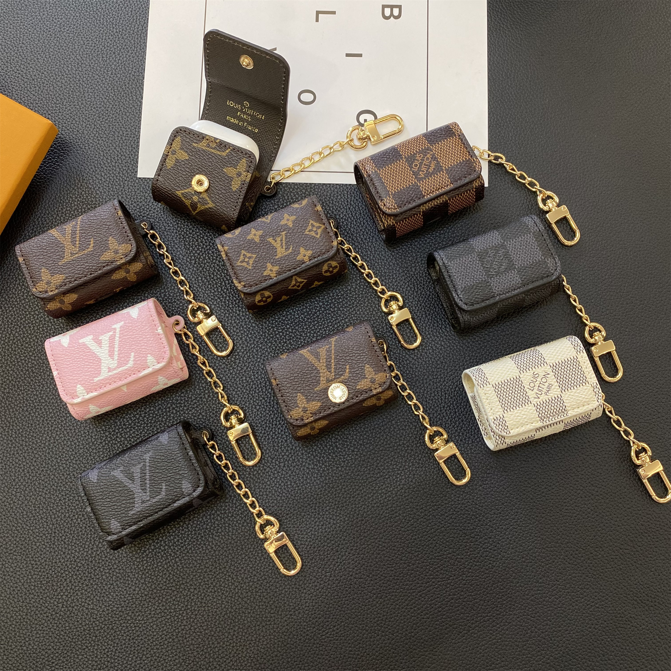 Luxury LV Monogram Checkerboard Canvas Apple AirPods Cases