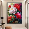 Peony - 9CT Partial Beaded Cross Stitch Kit(50x71cm)