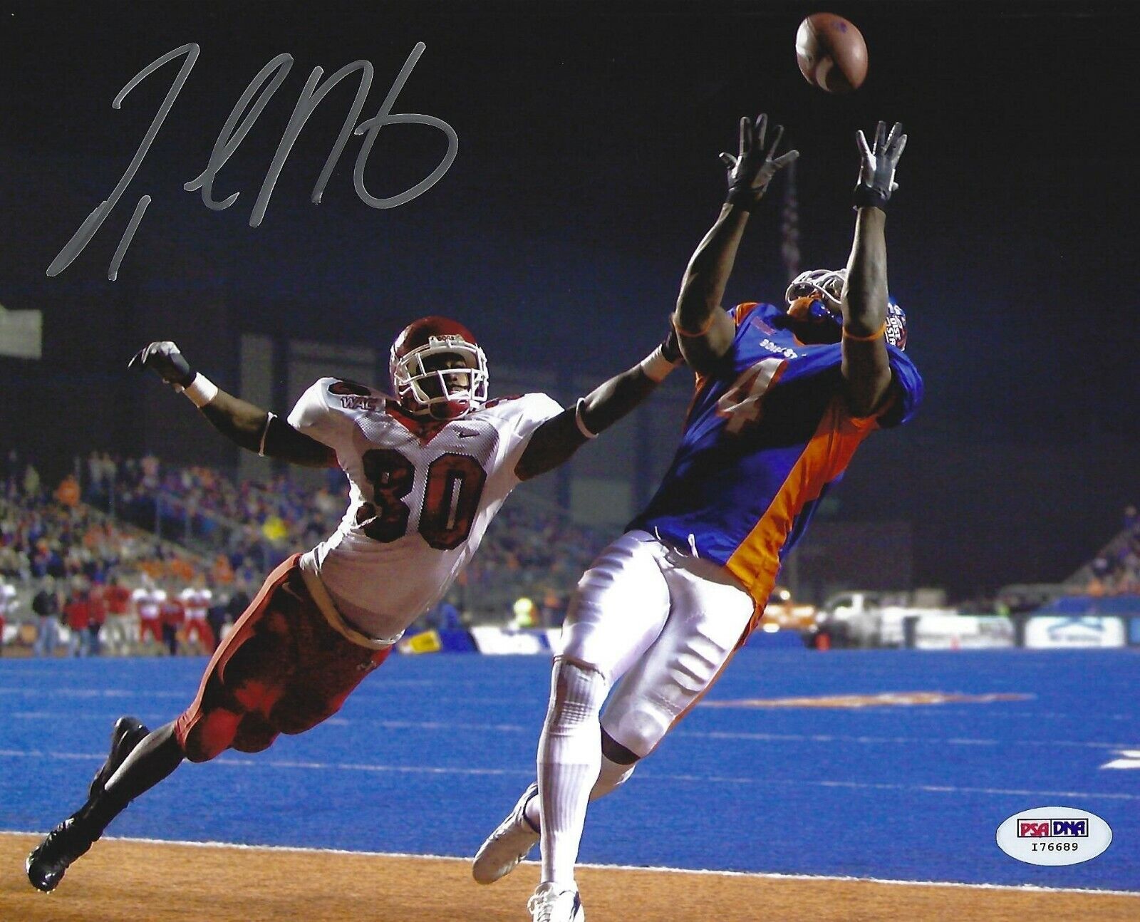 Legedu Naanee Signed 8x10 Photo Poster painting PSA/DNA BSU Boise State Broncos Football Picture