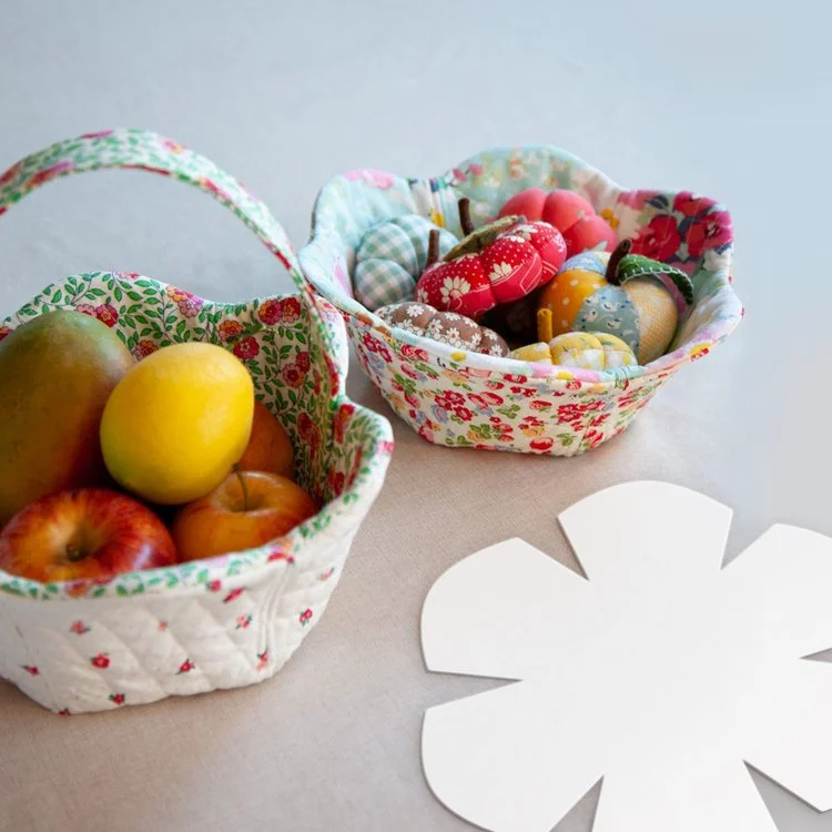 Lovely Flower Bowl Pattern Tempalte With Instructions