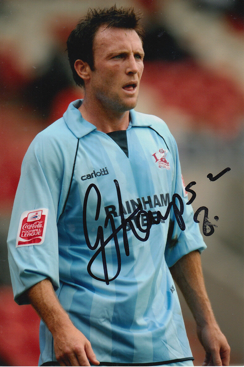 SCUNTHORPE UNITED HAND SIGNED GARRY THOMPSON 6X4 Photo Poster painting 1.