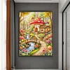 Mushroom Greenhouse-14CT Stamped Cross Stitch Egyptian Cotton 63*80cm/24.8*31.5in (Big Size) tapestrymarket