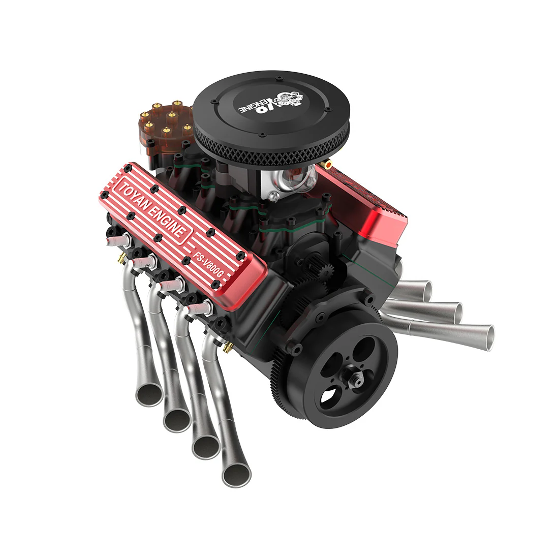 V8 Engine FS-V800WGPC 28cc OHV Gasoline Engine V8 Engine Model Kit - Build Your Own Engine