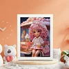 Cartoon Little Girl Diamond Art Painting Kits with Frame 