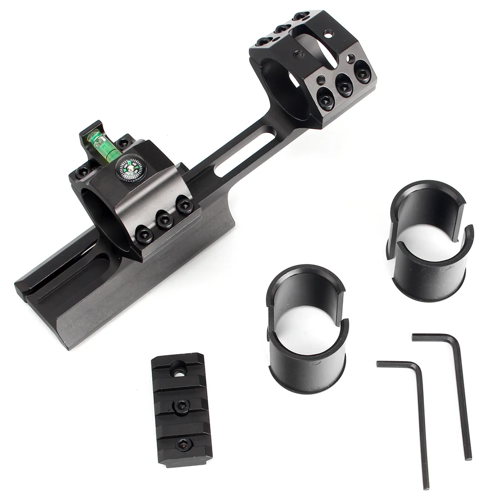 ohhunt ®25.4mm 30mm One Piece Rifle Scope Mount Top Mount Rail With Compass and Bubble Level For Picatinny Rail