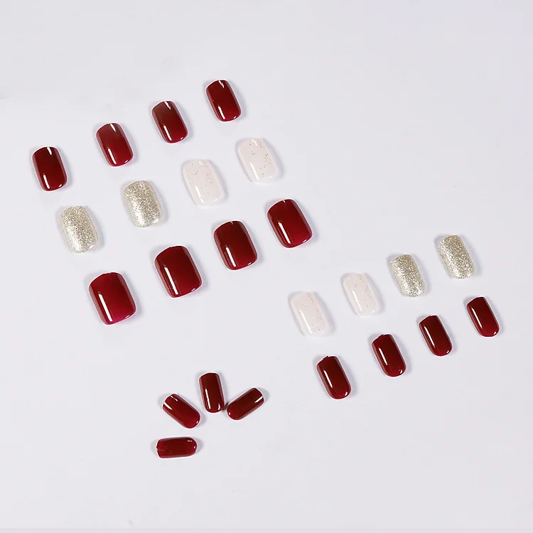 cherry wine red glitter