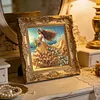 Seaside Golden Gown Lady Special Shaped 5D DIY Partial Drill Diamond Painting Kits 30x30cm Diamond Art Kit for Adults Home Decor