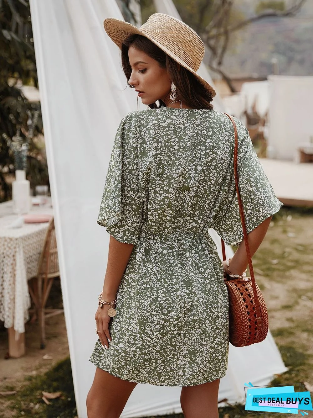 Women's Dress Spring/Summer Small Broken Flower Skirt