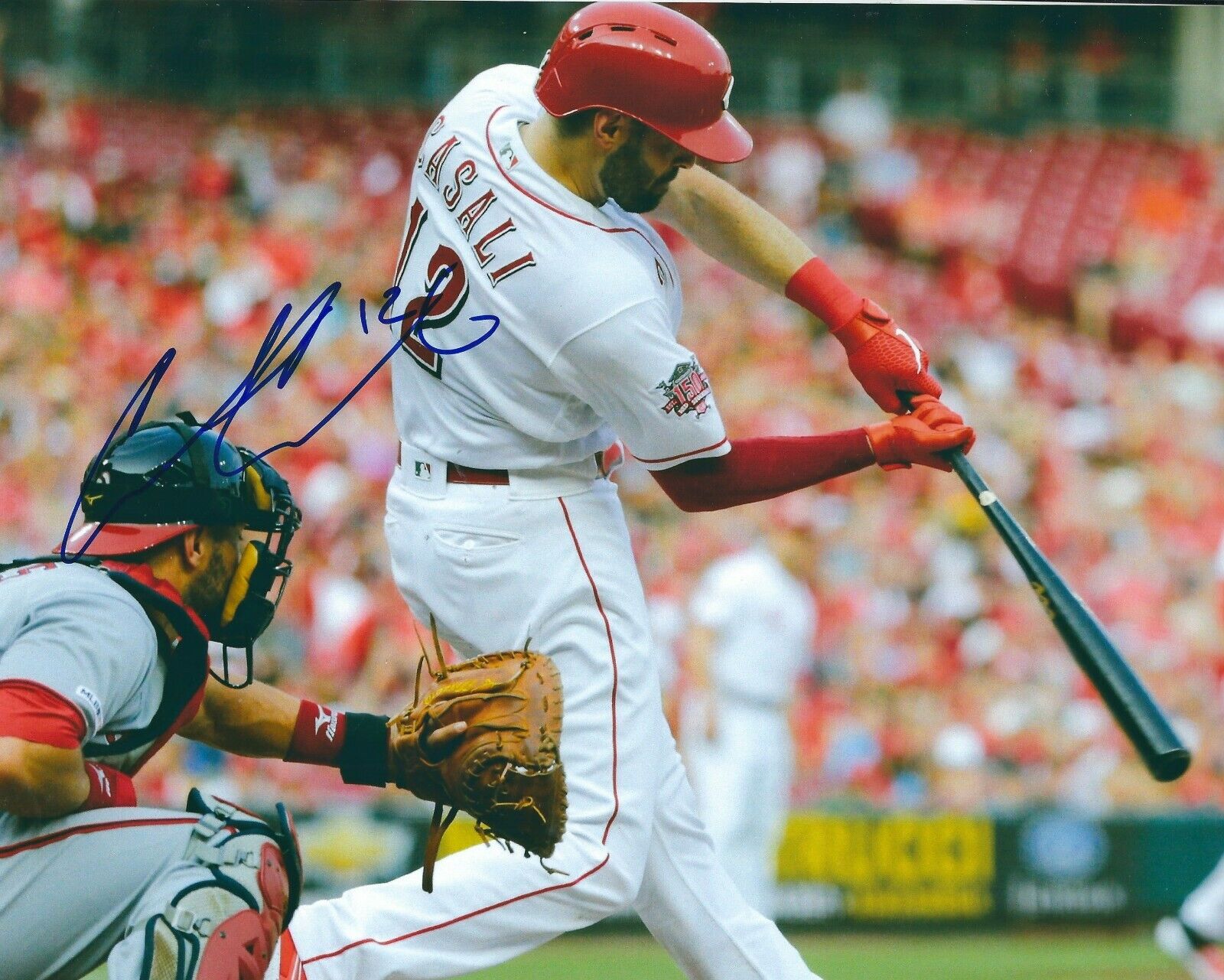 Signed 8x10 CURT CASALI Cincinnati Reds Autographed Photo Poster painting- COA