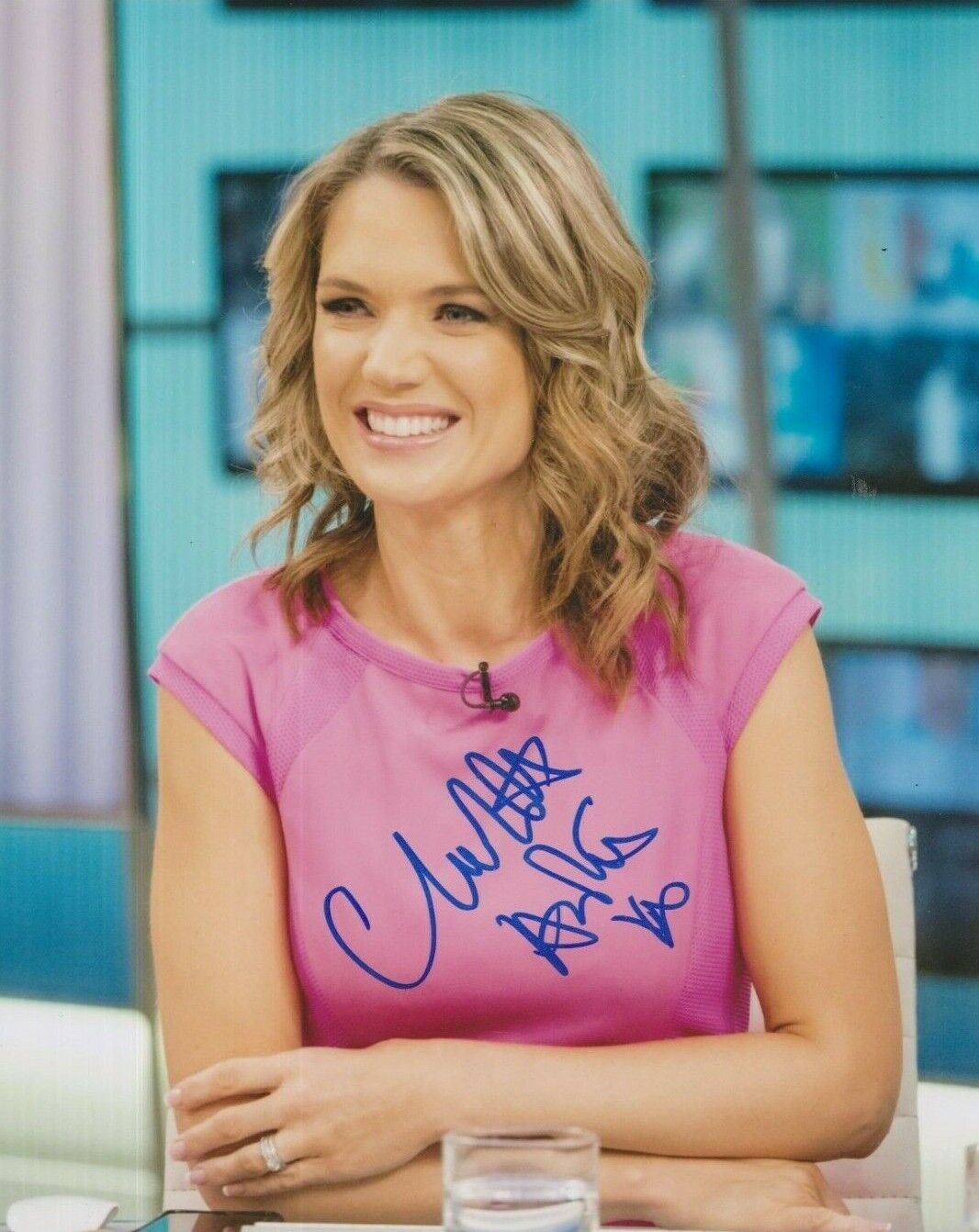 Charlotte Hawkins **HAND SIGNED** 10x8 Photo Poster painting ~ AUTOGRAPHED