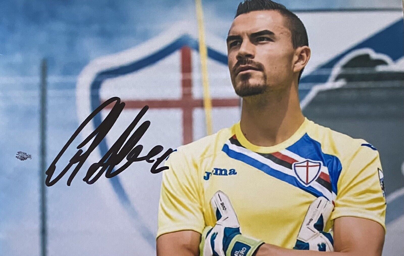 Emil Audero Hand Signed Sampdoria 6X4 Photo Poster painting