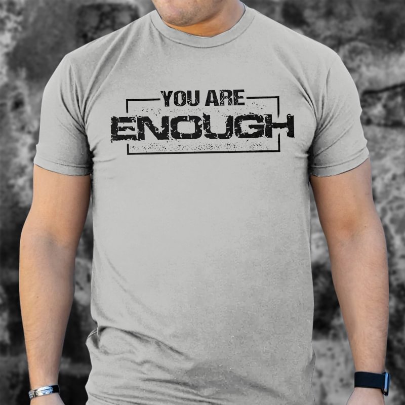 Livereid You Are Enough Printed Casual T-shirt - Livereid