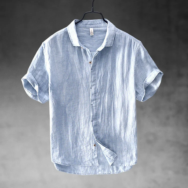 Retro Casual Cotton And Linen Shirt
