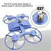 Screw in Ceiling Fan with Light with 3 Adjustable Color Modes Drone Inspired Led Ceiling Fan Light with Extension Rod & Remote Control for Bedroom Living Room Office