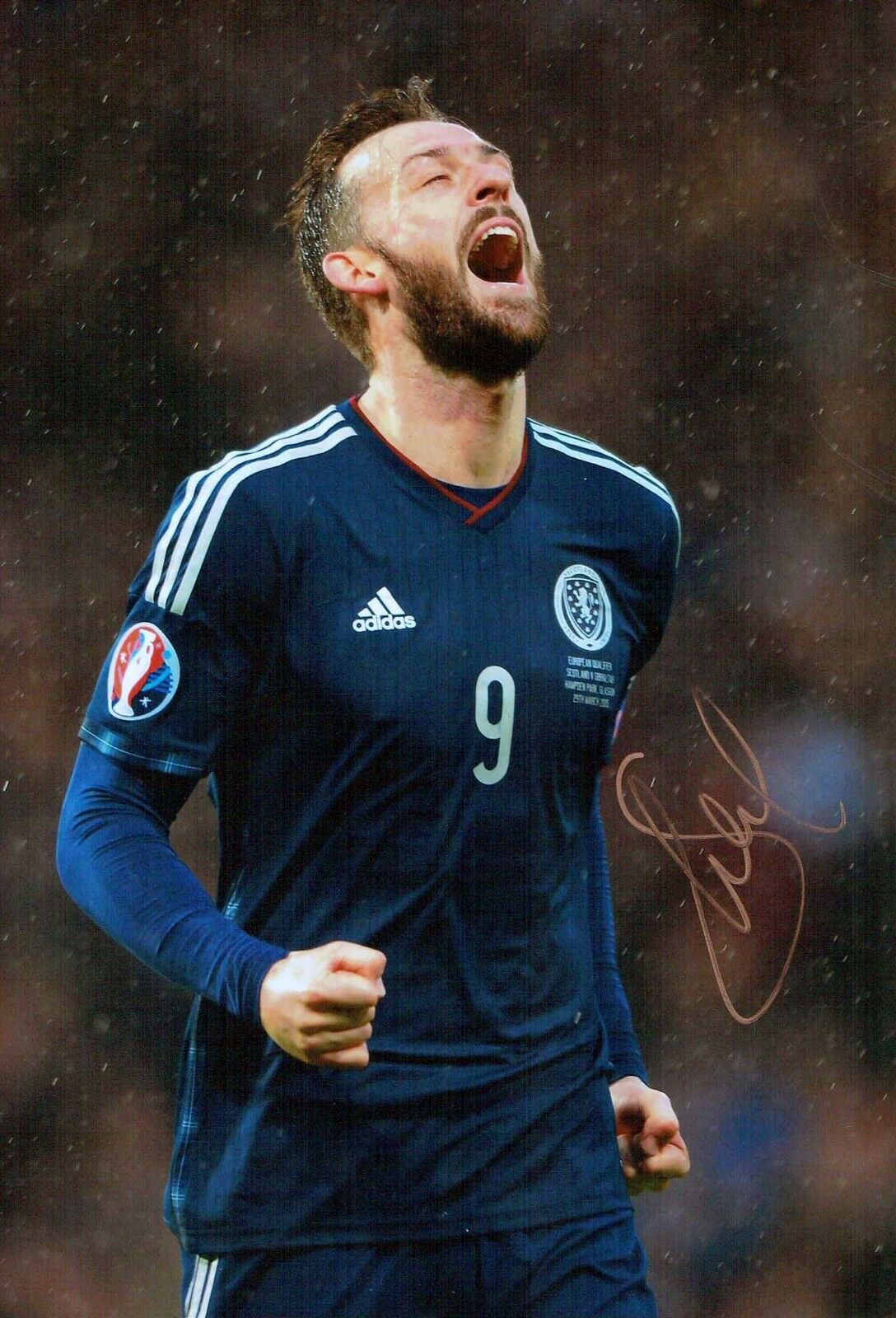 Steven FLETCHER Scotland International SIGNED Autograph 12x8 Photo Poster painting 1 AFTAL COA