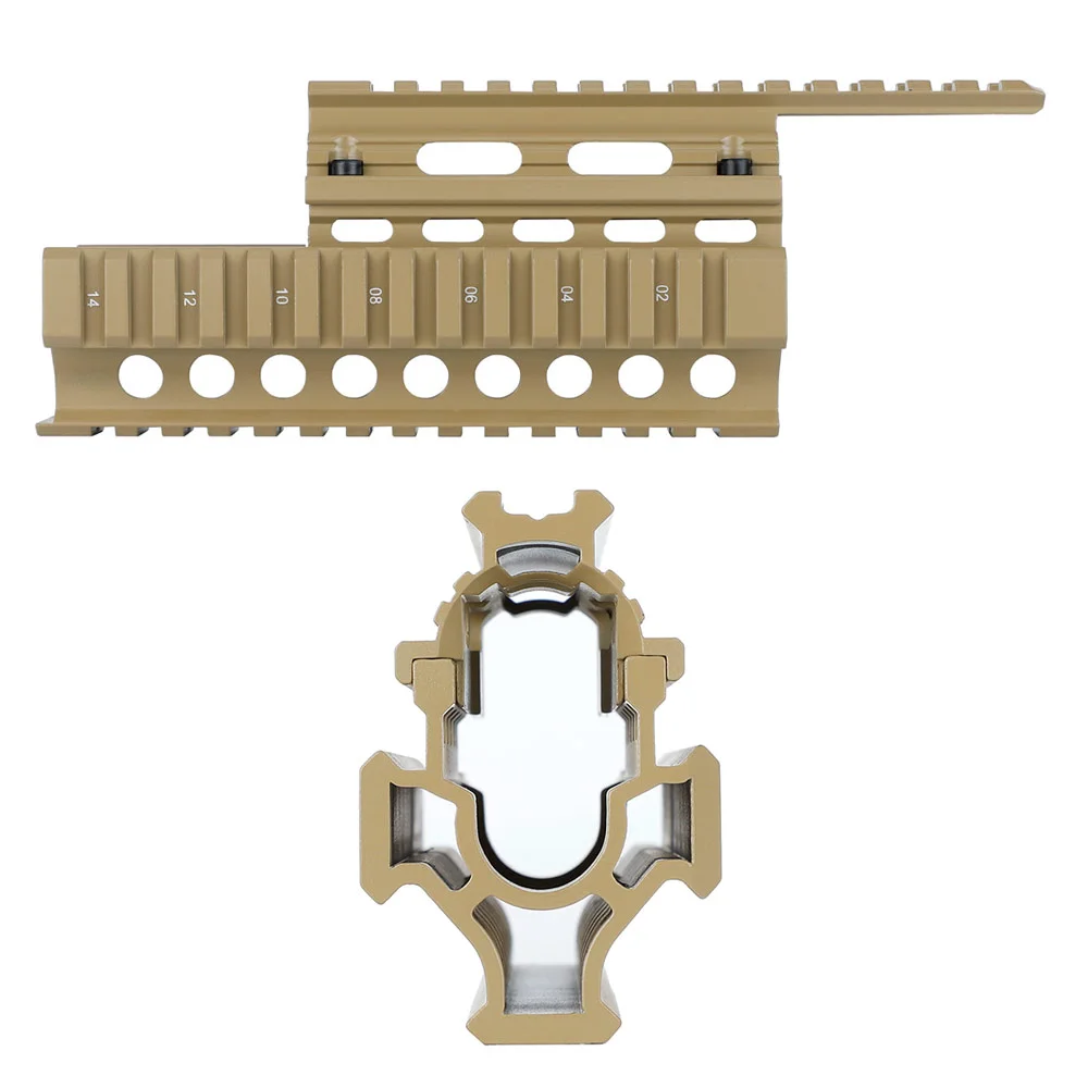 ohhunt® AK-47 Quad Rail Handguard Black Tan