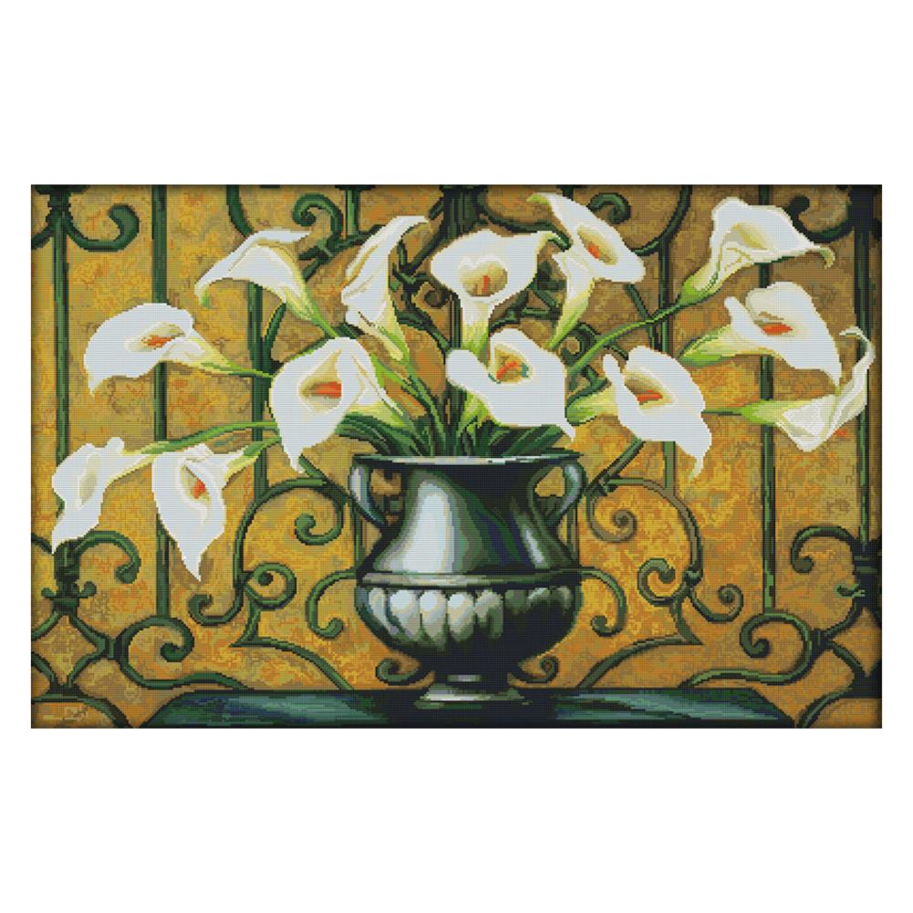 

Calla Lily - 14CT Stamped Cross Stitch - 81*55cm, 501 Original