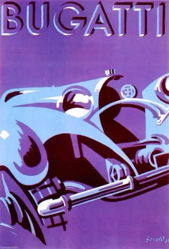 95967 1932 Bugatti French France Automobile Car Decor Wall Print Poster Parts