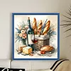 Bread And Beverages-11CT Stamped Cross Stitch 40*40cm/15.75*15.75in tapestrymarket