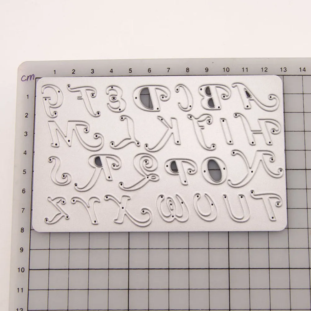 Metal DIY Scrapbooking Photo Numeral Alphabet Letter Die Cutting Dies Decor Embossing Craft Card Emboss Template