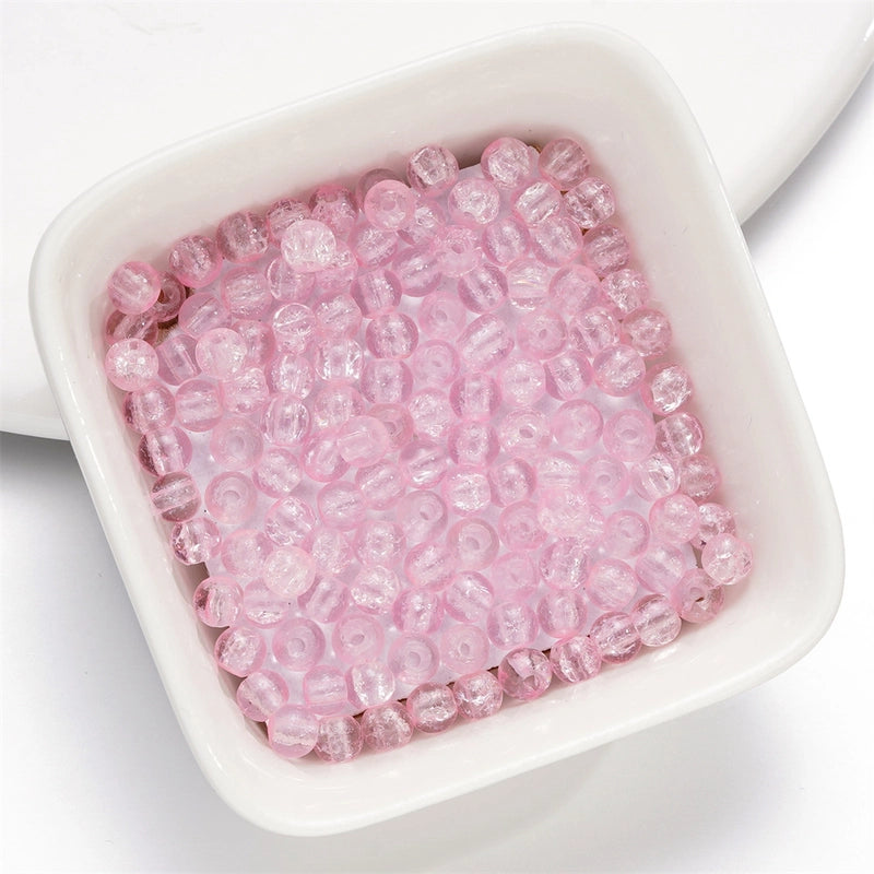 50 PCS/Package Diameter 10mm Diameter 4mm Diameter 8mm Glass Solid Color Jewelry Accessories