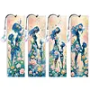 4Pcs DIY Diamond Bookmark Art Projects Irregular Shaped Diamonds Diamond Painting Art Bookmarks for DIY Making Beginners Adult Art Craft Supplies