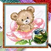 Bead Embroidery - Partial Printed 9CT Bear(25x24 CM)