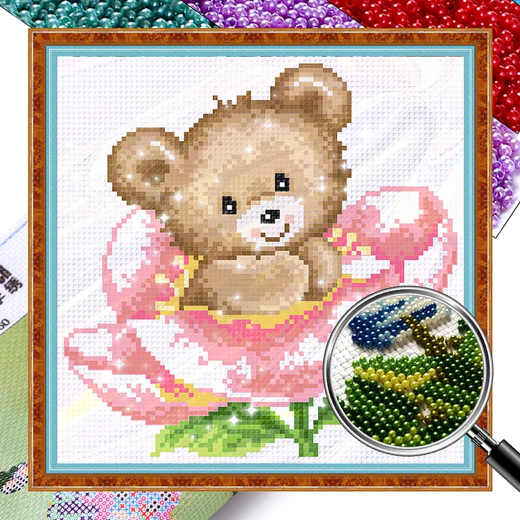 Animal - 9CT Bead Embroidery Cross Stitch(Partial Embroidery)