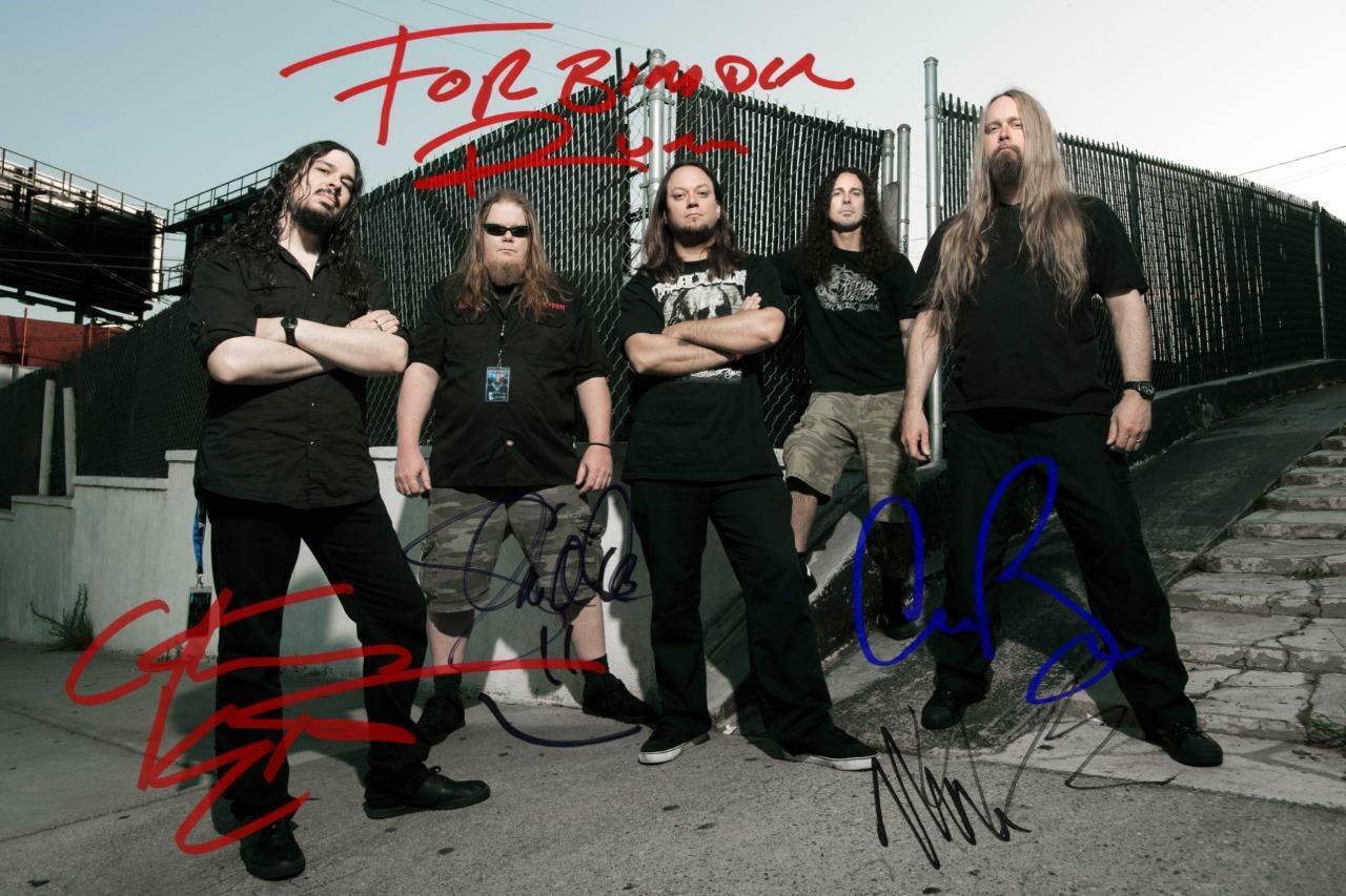 FORBIDDEN Band thrash metal SIGNED AUTOGRAPHED 10 X 8