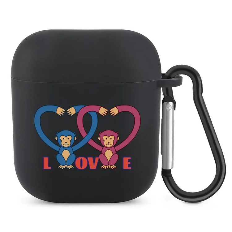 Earbuds Case Cover for AirPods Gibbon Love Double customized, personalized, gift