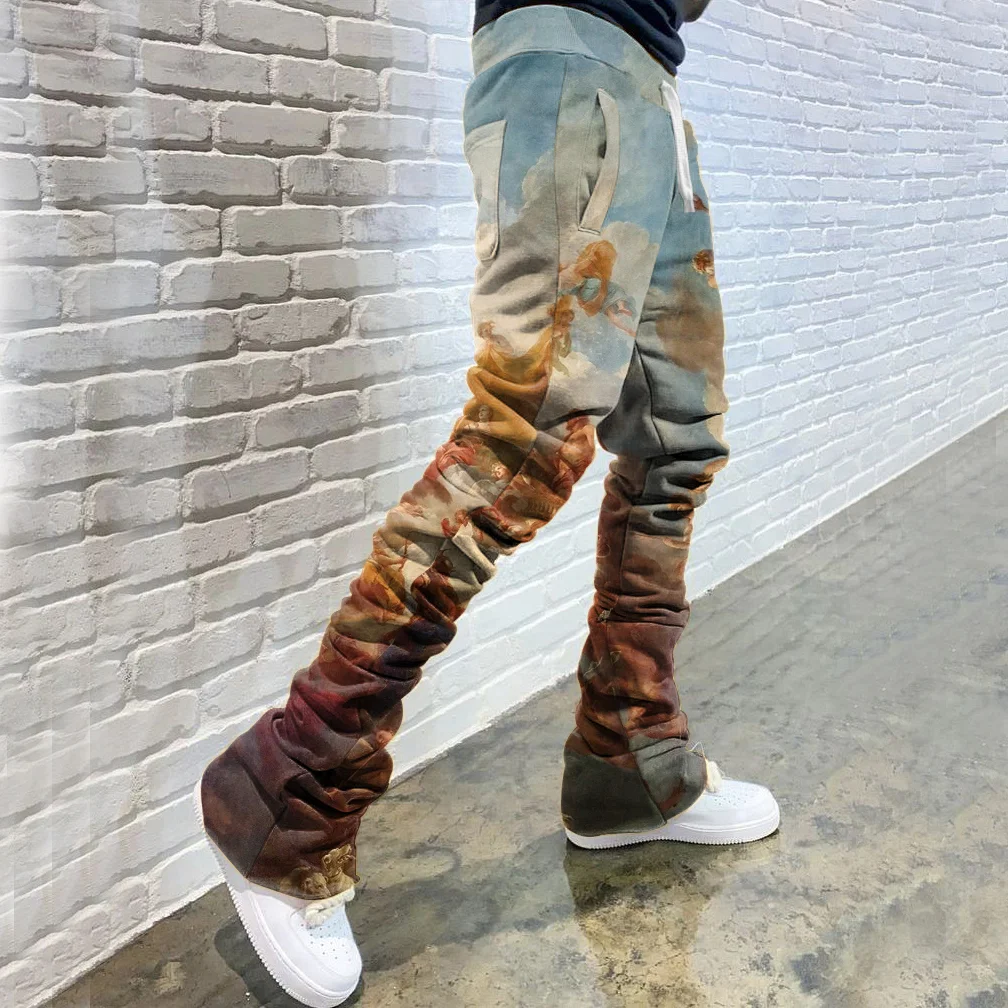 Retro Angel Print Lounge Pants