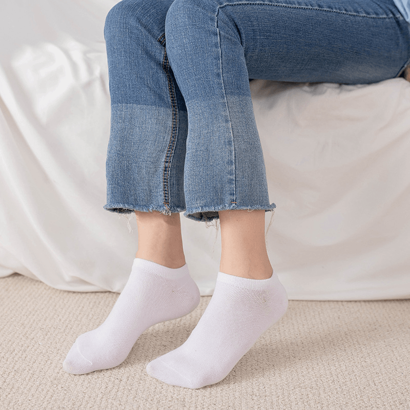 Shallow Mouth Low Cut Thin Flat Cotton Socks