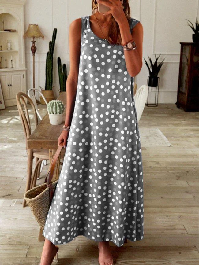 Bohemian Dot Print Women Dresses