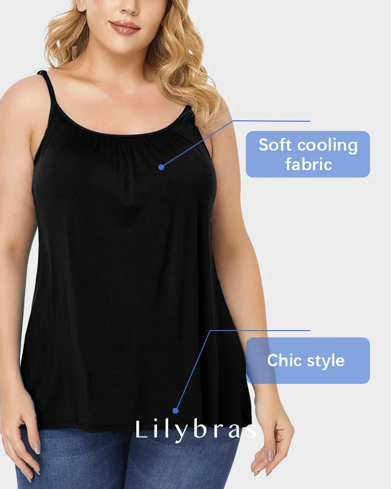 Lily®Women’s Fly Free Cooling Cami with Built-in Bra