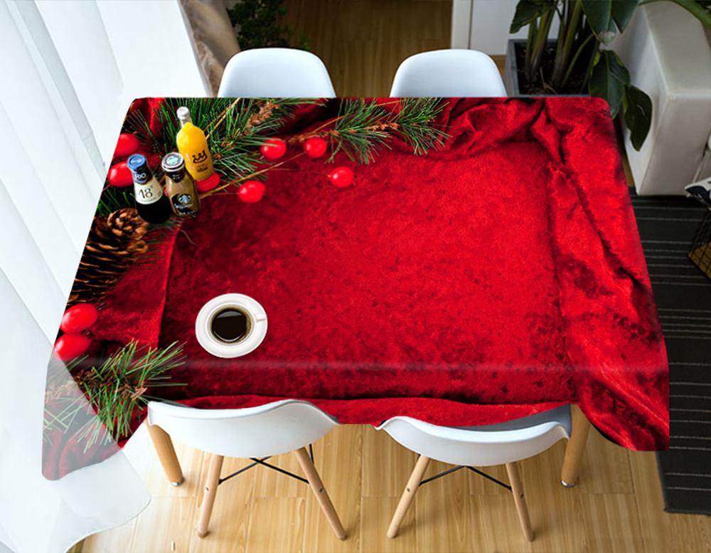 

Red Christmas Tree - 3D Tablecloth, 140*140cm, 501 Original