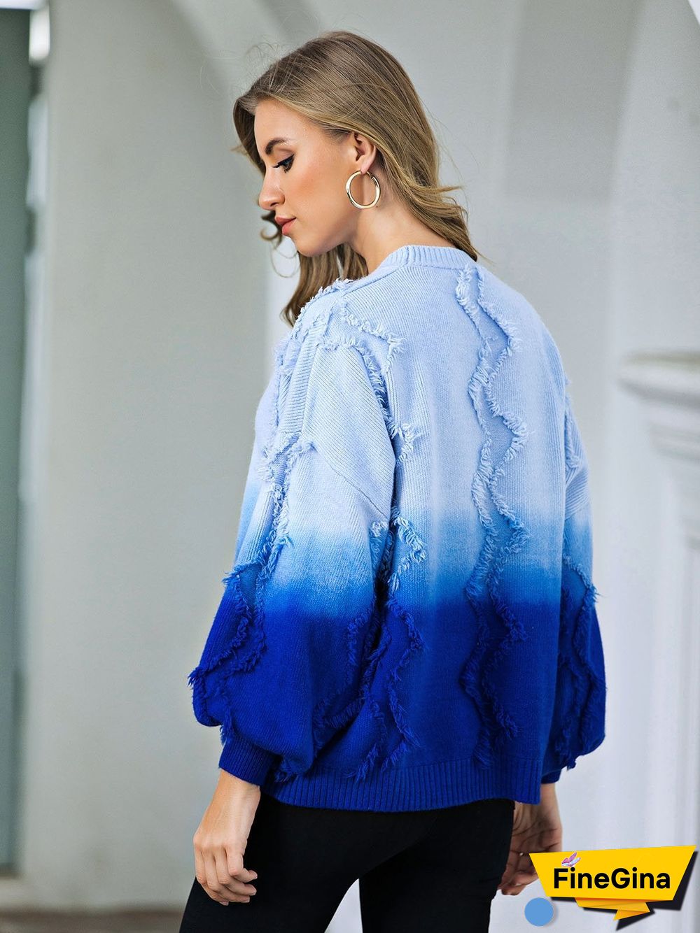 Casual Tie-Dyed Sweater