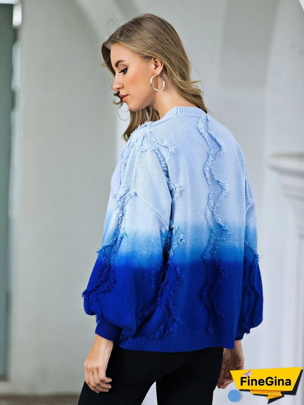 Casual Tie-Dyed Sweater